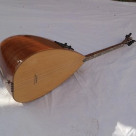 Resim Mahohani 45cm Short Neck Saz Baglama With Equalizer Free Case s1a 