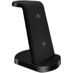 Resim Xindoker Siyah/beyaz Seçenekli, Hızlı Şarj 3.0 Uyumlu, Type C Girişli Kablosuz Şarj Cihazı - A001-a Model 