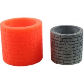 Resim Beton Saksı Silikon Kalıp - 152 