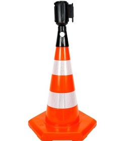 Resim 5 Adet Pvc Trafik Konisi 50 Cm Reflektifli 6 Kenar Trafik Dubası Seti-3550 