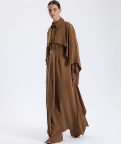 Resim Kahverengi Uzun Kap - Camel / M-L 