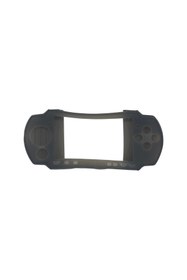 Resim YUES PSP 2000/3000 Uyumlu Silikon Koruyucu Kılıf - Siyah, Kaymaz Esnek Kaplama 