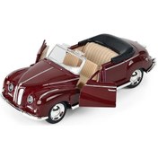 Resim Zilinn 1:32 Alaşım Klasik Araba Modeli Çocuk Oyuncak Araba Süsleri Geri Çekmeli Araba Modeli Erkek Oyuncak Die-cast Eğitici Oyuncak Model Araba Cabrio Bordo Altın 