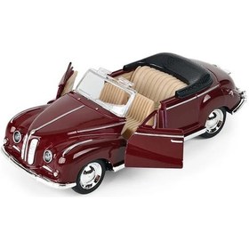 Resim Zilinn 1:32 Alaşım Klasik Araba Modeli Çocuk Oyuncak Araba Süsleri Geri Çekmeli Araba Modeli Erkek Oyuncak Die-cast Eğitici Oyuncak Model Araba Cabrio Bordo Altın 
