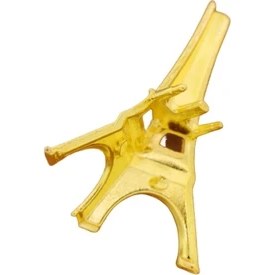 Resim Azm Hırdavat Eyfel Sarı Çeyiz Süs Sandıkları İçin Minik Lükens Ayak 3 Cm 10 Adet 