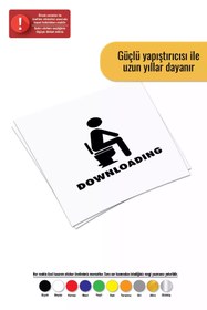 Resim Genel Markalar Downloading Klozet Sticker Oto Motor Laptop Duvar Folyo Sticker 25 X 25 Cm 