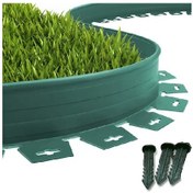 Resim Lux Garden Çim Ayırıcı Yeşil Çim Sınırlayıcı Taş Toprak Ayıracı Bariyer 25 M 