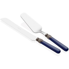 Resim RİVADOSSİ SANDRO Rivadossi Classic Lacivert Pasta Servis Seti 