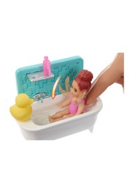 Resim Barbie Bebek Bakıcısı Bebeği ve Aksesuarları Oyun Setleri FXH05 - 3+ Yaş 