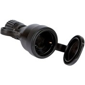 Resim Fantom Waterproof Ip44 Kauçuk Kapaklı Dişi Priz Başlığı 