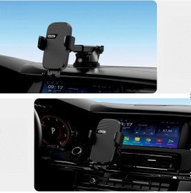 Resim Go Des Gd-hd357 Havalandırma Ve Vantuz Tasarımlı 2in1 Araç İçi Telefon Tutucu Siyah 