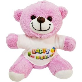 Resim Happy Birthday Tişörtlü Ayıcık Tdrtr Çok Renkli 