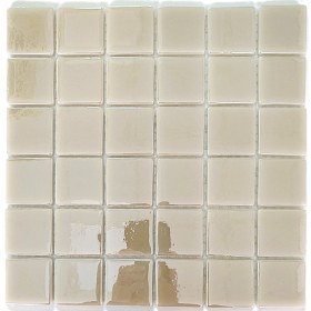 Resim MozaiKristaL Mutfak Tezgah Arası, Banyo, Sauna, Spa, ve Yaşam Alanlarının Tüm Yüzeyleri Için. Bej 31.5X31.5 Cm. Fileli Cam Mozaik. ( 10 File Karo = 1 M2 Fiyatıdır ) 