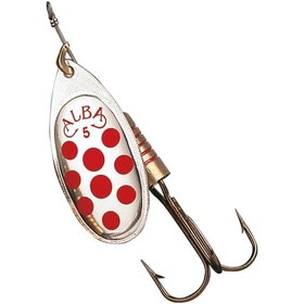 Resim Albastar 202 Döner Olta Kaşığı Beyaz-Kırmızı No:2 