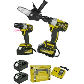 Resim Pro Dynamic 128VF Çift Akülü Vidalama ve Darbeli Çelik Mandren Matkap 