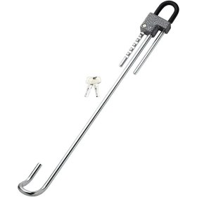 Resim Baston Kilit Çelik Gövde Anahtarlı Direksiyon Kilidi 