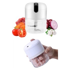 Resim MiraLive Mini Doğrayıcı Rondo Taşınabilir Mini El Blender Paslanmaz Çelik 