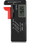 Resim Yaozixa Bt-168d Dijital Pil Test Cihazı - Taşınabilir Akü Gücü Ölçer, Düğme, Aa, Aaa, 9v Pil Tespiti Siyah 