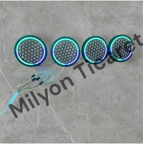 Resim Leddekor Milyon Ticaret 16 Cm 2 Takım 4 Adet Piksel Neon Lu Midrange Kapağı 