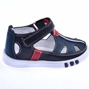 Resim Potincim Kiko Şb 2256-61 Orto Pedik Erkek Çocuk Ilk Adım Ayakkabı Sandalet (546176970) Siyah - Lacivert|21 