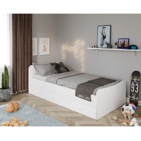 Resim WENCE Selen Yavrulu Karyola Beyaz - Tamamı Mdf 