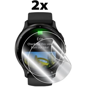 Resim Garmin Venu 4 (45mm) Venu 3 ile uyumlu IPG Hydrogel Ekran Koruyucu (2 Adet) 