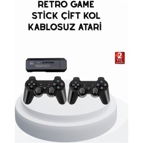 Resim Taşınabilir Kablosuz Oyun Konsolu 2.4g Tv Destekli Kompakt Gövde 