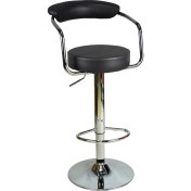 Resim Boombar Monica Bar Sandalyesi - Gri Deri - 9510Q0125 