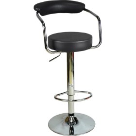 Resim Boombar Monica Bar Sandalyesi - Gri Deri - 9510Q0125 