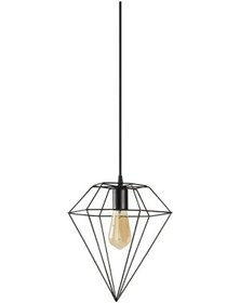 Resim Riolight Prizma Siyah Tekli Metal Sarkıt 