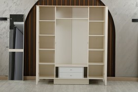 Resim Luna Çocuk Odası 4 Kapılı Dolap 