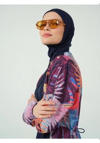 Resim Alfasa Pembe Tam Tesettür Mayo Takımı 