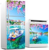 Resim Roses Store Buzdolabı Ve Bulaşık Makinası Beyaz Eşya Sticker Kaplama Assos Yunanistan 