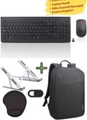 Resim LENOVO GX30Z91076 510 Klavye Mouse Set Laptop Sırt Çantası, Mousepad, Kamera Kapatıcı, Laptop Standı 