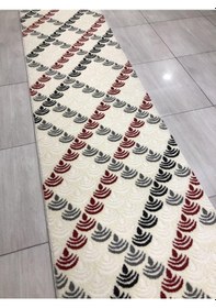 Resim Saray Halı Samyeli 10942 Wk 80X300 Krem Kırmızı Gri Yolluk ! 