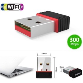 Resim ProDepo 300 Mbps Nano Mini Wireless Adaptörü Kablosuz Ağ Pc Wifi Alıcı (w3) 