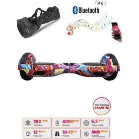 Resim Citymate Hoverboard 6.5 inch Elektrikli Kaykay Scooter Bluetooth Hoparlörlü Çanta Hediye D16 