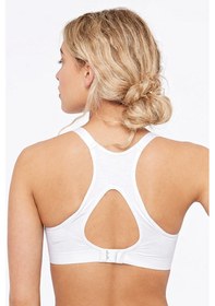 Resim Nike Rival Dri Fit High Support Sports Bra Kadın Yüksek Destekli Spor Sütyeni Beyaz 
