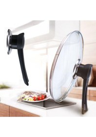 Resim 1 Adet Isıya Dayanıklı Dikey Tasarım Tencere Kapağı Kolu Siyah 