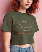 Resim Memeler Güzeldir! Crop Tişört 