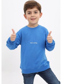 Resim Toontoy Kids Toontoy Erkek Çocuk Baskılı Sweatshirt Haki 
