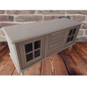 Resim Bengi Tv Sehpa Windovs Nakış Klasik Model Ahşap Kayın Torna Retro Ayak HAM125CM Elyapım 
