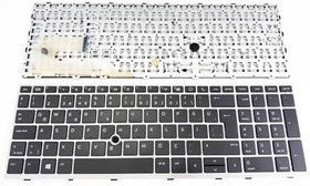 Resim Hp Elitebook 2zc05ea 6tp83ea 6xe19ea ile Uyumlu Notebook Klavye - Tuş Takımı/Siyah - TR 