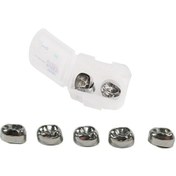 Resim 5 Adet Diş Kronu Çocuklar İlköğretim Molar Diş 1st 2nd Paslanmaz Çelik Pediatrik Geçici Kronlar Diş Hekimi Üst/alt Sol/sağ Lacivert Chına 