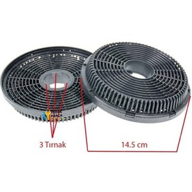 Resim Simfer Uyumlu 8649 Parola Davlumbaz Aspiratör Karbon Filtresi 