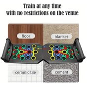 Resim Chuangyinshop Siyah Şınav Tahtası Ev Ve Spor Salonu Çok Fonksiyonlu Göğüs Kası Antrenman Ekipmanı 