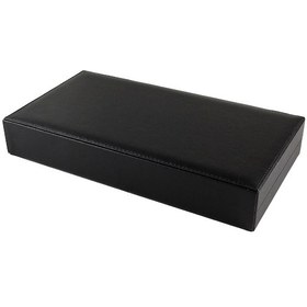 Resim Siyah Renk Sade 5'li Deri Tesbih Kutusu 