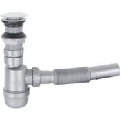 Resim Lavabo Gideri Çap32Mm Stoplu Pop-Up Gri Taslı - Donau 321-112 