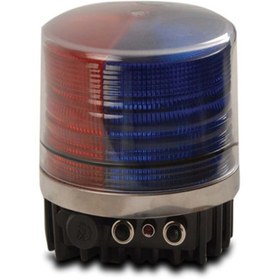 Resim İleri Trafik Silindirik Ikaz Lambası Vertex 104 Kırmızı Mavi 