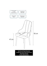 Resim Canisa Trex Serisi 1.sınıf Babyface Kumaş Beyaz Metal Ayak 6 Adet Pembe Sandalye Sandalye Pembe Ayakları Beyaz 